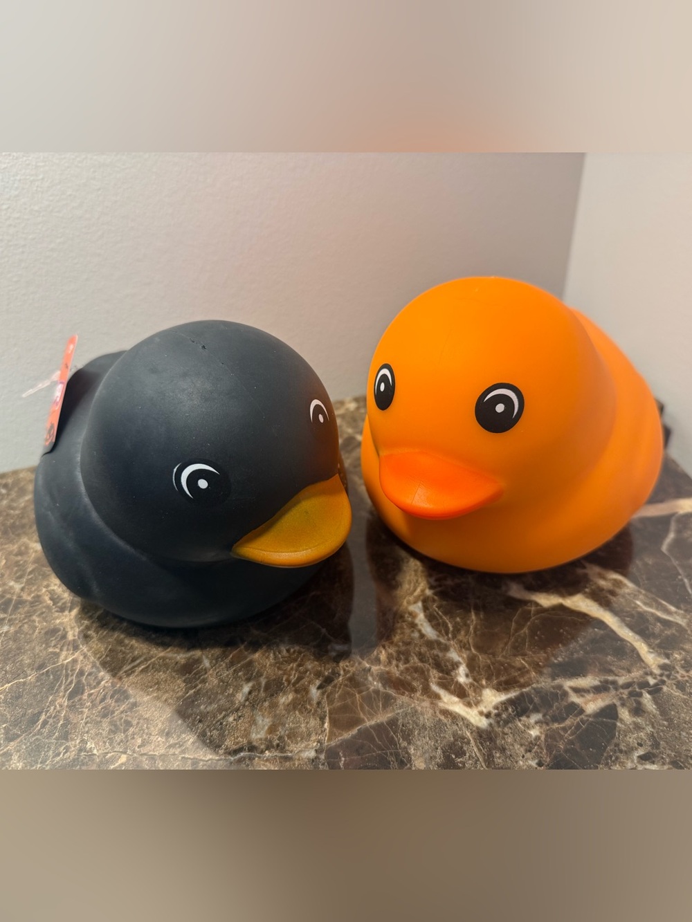 Squeeezy Duck Swuishy Duo - Halloween Orange and Black